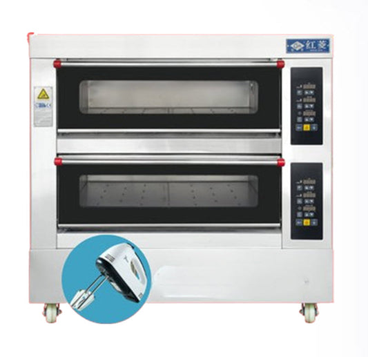 เตาอบไฟฟ้าเชิงพาณิชย์ รุ่นแดงลิ้ง ขนาดใหญ่ สำหรับอบพิซซ่า แบบชั้น 220V 2400W