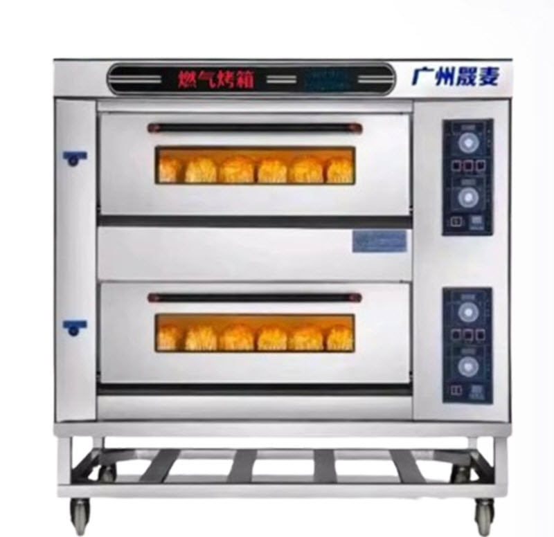 เตาอบแก๊สเชิงพาณิชย์ขนาดใหญ่ รุ่น 晟麦 สำหรับอบพิซซ่าและเค้ก แบบหลายชั้น ใช้แก๊สเหลวและแก๊สธรรมชาติ