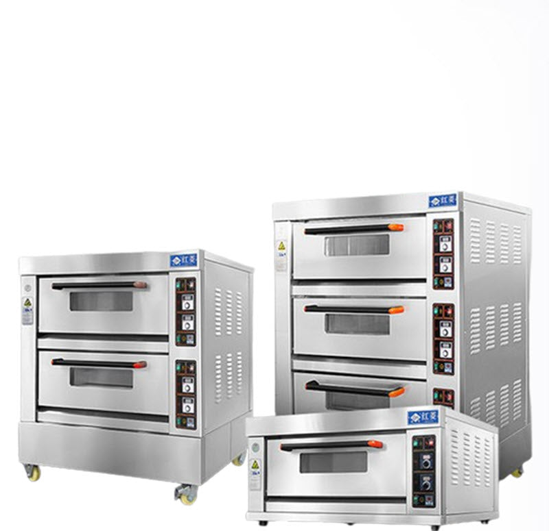 เตาอบไฟฟ้าขนาดใหญ่ 3 ชั้น รุ่น红菱 สำหรับร้านเบเกอรี่ อบขนมและขนมหวาน ระบบไฟสามเฟส