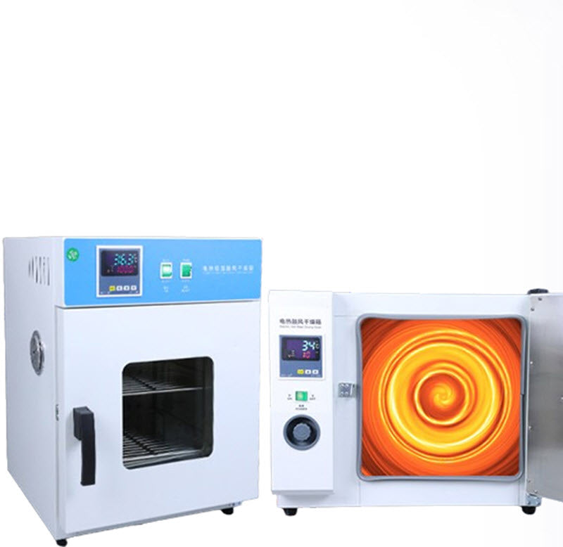 เตาอบไฟฟ้าควบคุมอุณหภูมิ ขนาดเล็ก รุ่นอุตสาหกรรม สำหรับห้องปฏิบัติการ 220V 500W ระบบลมร้อน