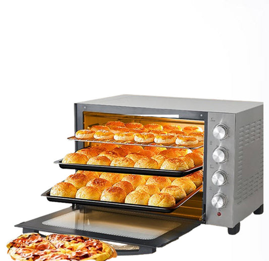 เตาอบไฟฟ้าขนาด 60L รุ่นใหม่ 2025 จาก荣事达 สำหรับเบเกอรี่ ใช้งานเชิงพาณิชย์และบ้าน