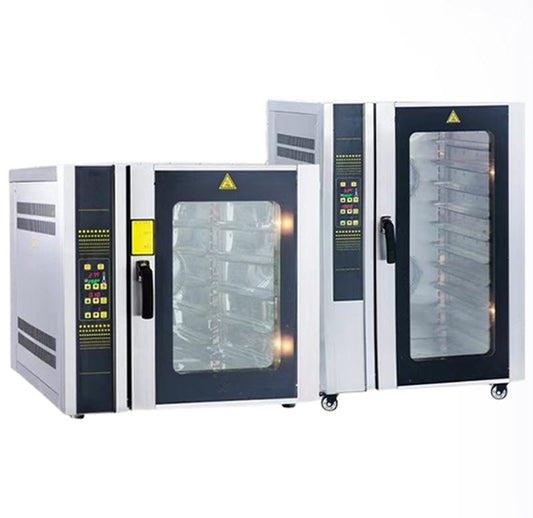 เตาอบลมร้อนตั้งโต๊ะ 5 ถาด 8 ถาด 10 ถาด สำหรับขนมปัง เค้ก อบไอน้ำ รุ่นพาณิชย์