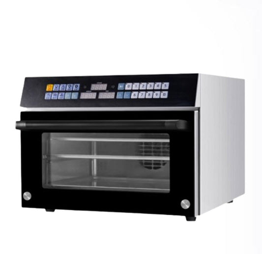 เตาอบลมร้อนขนาดใหญ่ 30L ใช้งานเชิงพาณิชย์ ฟังก์ชันหลากหลาย อบเค้ก ขนมปัง พิซซ่า อัตโนมัติ