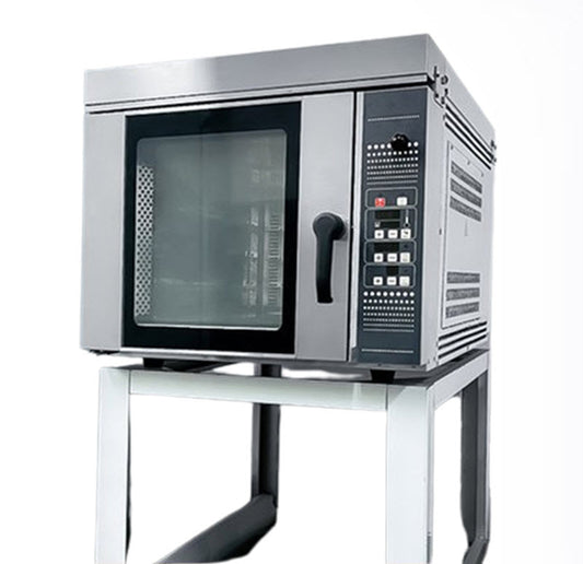 เตาอบลมร้อนเชิงพาณิชย์ 5/10 ถาด รุ่นอบเค้ก ขนมปัง พิซซ่า ระบบฉีดไอน้ำ ขนาดใหญ่