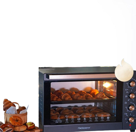 เตาอบไฟฟ้าขนาดใหญ่ 120L รุ่น鑫厨万佳 สำหรับใช้ในบ้านและธุรกิจ ระบบอบลมร้อนอัตโนมัติ