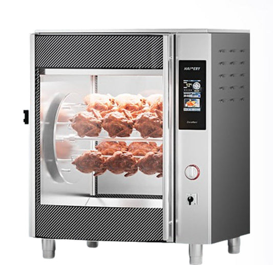 เตาอบอัตโนมัติหมุนย่างไก่สไตล์ออร์ลีน ขนาดใหญ่ ระบบลมร้อน รุ่นใหม่ ใช้งานเชิงพาณิชย์