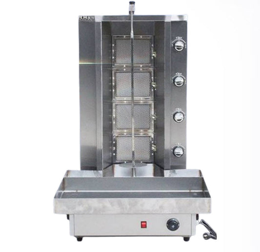 เครื่องย่างเนื้ออัตโนมัติ รุ่น瑞翔 4 ช่อง ใช้แก๊ส ขนาดกะทัดรัด เหมาะสำหรับปาร์ตี้และร้านอาหาร