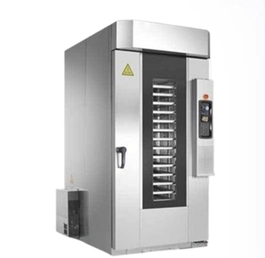 เตาอบลมร้อน 5-15 ถาด รุ่นอัจฉริยะ ระบบหมุน ใช้ไฟฟ้าและแก๊ส สำหรับธุรกิจ ขนาดกะทัดรัด