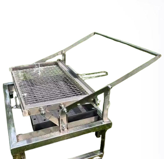 เตาอบบาร์บีคิวสแตนเลสพับได้ สำหรับตั้งแคมป์ ขนาดพกพา เหมาะสำหรับย่างเนื้อ ปลา แกะ