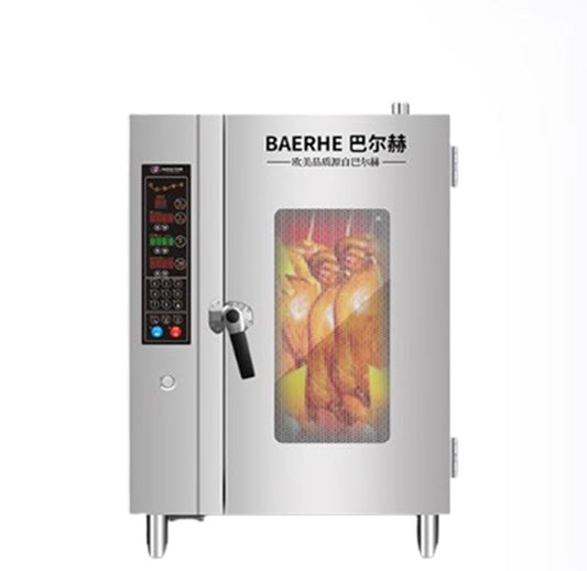 เตาอบแก๊สอัตโนมัติ 18 นาที รุ่น巴尔赫 สำหรับย่างเป็ด-ไก่-หมู หมุนได้ ใช้งานเชิงพาณิชย์