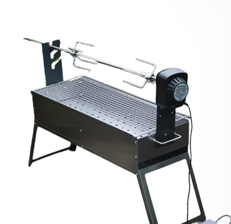 เตาย่างบาร์บีคิวไฟฟ้าอัตโนมัติ ขนาดใหญ่สำหรับย่างขาแกะ ปรับหมุนได้ พร้อมอุปกรณ์ย่างกลางแจ้ง