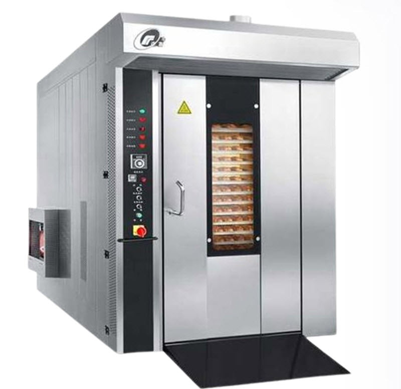 เตาอบลมร้อนสเตนเลสรุ่นยุโรป ขนาด 16 ชั้น 32 ถาด สำหรับธุรกิจ ขนาดใหญ่ ใช้งานง่าย