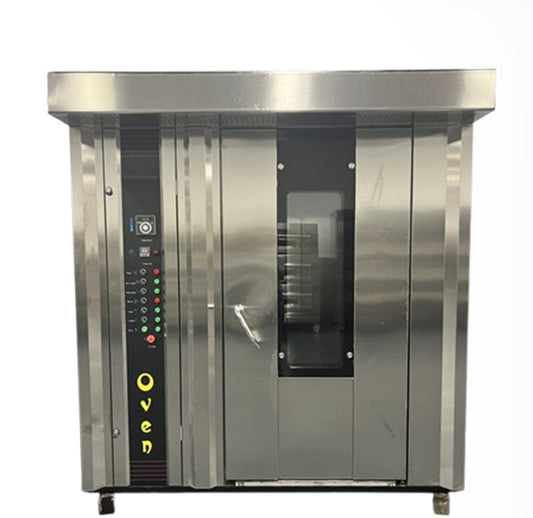 เตาอบลมร้อนเชิงพาณิชย์ 32 ถาด รุ่นหมุนได้ สำหรับขนมปัง ขนมเค้ก และขนมหวาน