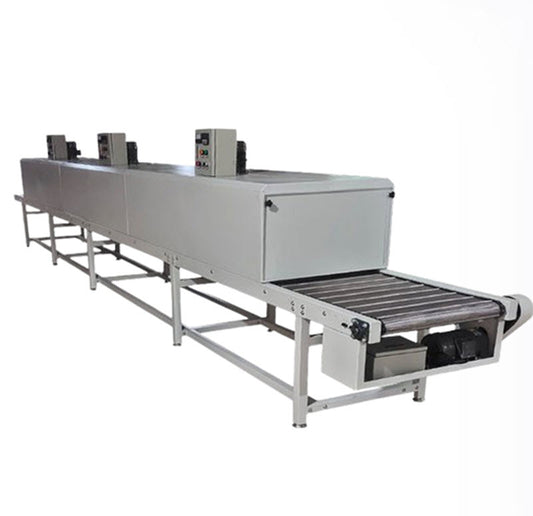 เตาอบลมร้อนอุตสาหกรรม 5 ฟุต สายพานสแตนเลสทนความร้อน ซิลิโคนสำหรับอบแห้ง