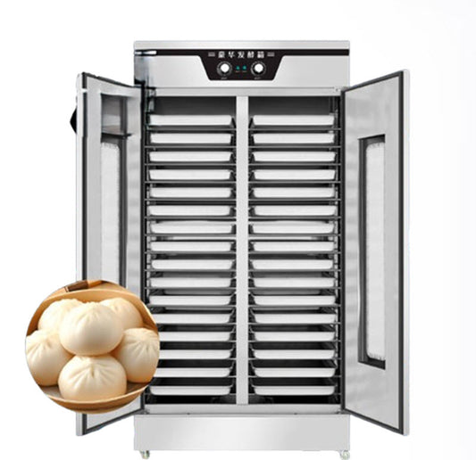 เตาอบไอน้ำสแตนเลสสำหรับนวดแป้ง ขนาดใหญ่ รุ่นเชิงพาณิชย์ พร้อมถาดอบและกล่องหมัก ขายดี