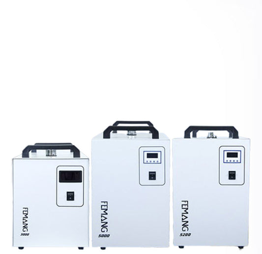 เครื่องทำความเย็นน้ำอุตสาหกรรม ขนาดเล็ก รุ่น CO2 เลเซอร์ ระบบหมุนเวียนน้ำเย็น 500W