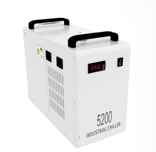 เครื่องทำความเย็นน้ำเย็นขนาดเล็ก CW5200 สำหรับเลเซอร์ตัดและฉีดพลาสติก ระบบหมุนเวียนน้ำ