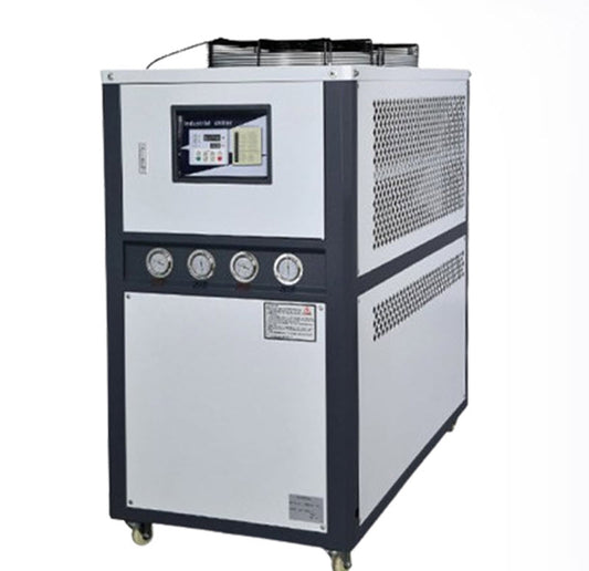 เครื่องทำความเย็นน้ำเย็นแบบลม รุ่น 3HP ขนาดเล็ก สำหรับอุตสาหกรรม ระบบหมุนเวียนน้ำ 5 แรงม้า