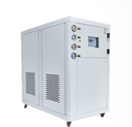 เครื่องทำความเย็นน้ำเย็นแบบลม รุ่น 5P 10 แรงม้า สำหรับฉีดพลาสติกและหล่อเย็น