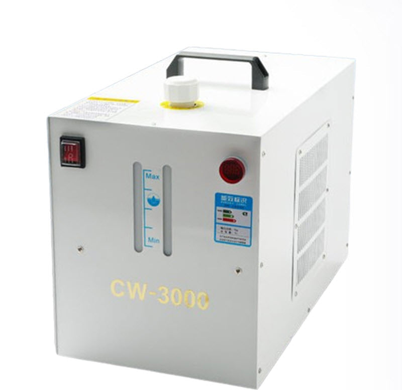 เครื่องระบายความร้อน CW3000 สำหรับเครื่องตัดเลเซอร์และแกะสลัก ขนาดกะทัดรัด น้ำหนักเบา