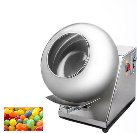 เครื่องเคลือบอาหารแบบพกพา ขนาดเล็ก รุ่นมัลติฟังก์ชัน สำหรับทำขนมช็อกโกแลตและขนม