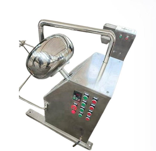 เครื่องเคลือบลูกอมสแตนเลส ขนาดเล็ก รุ่นอเนกประสงค์ สำหรับถั่ว ช็อกโกแลต และขนม