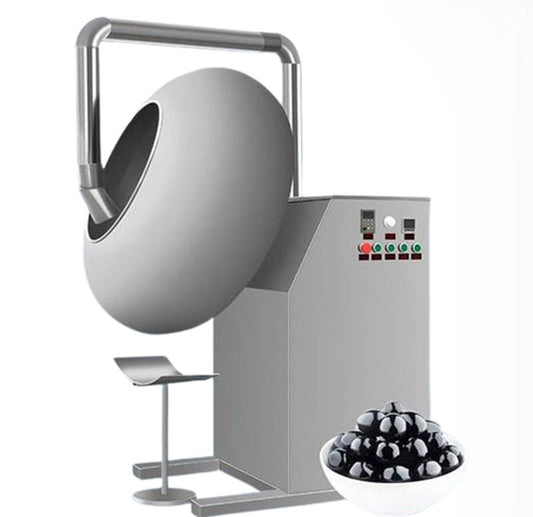 เครื่องเคลือบช็อกโกแลต BY-1000 ขนาดเล็ก สำหรับขนมเม็ดและลูกอม - ใช้งานง่าย ทนทาน