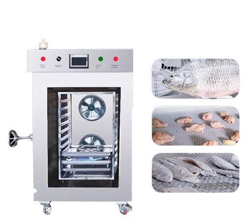 ตู้แช่แข็งอาหารอุตสาหกรรม ขนาดเล็ก รุ่นน้ำแข็งไนโตรเจน สำหรับแช่ปลาและเกี๊ยว