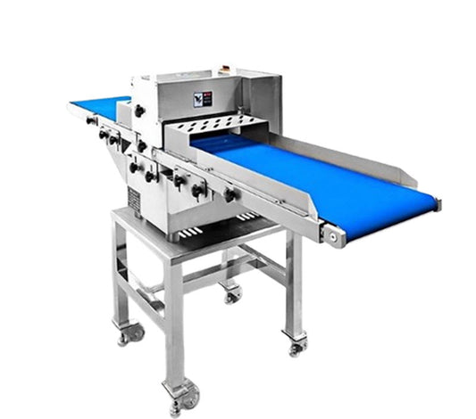 เครื่องตัดเนื้อสด เชือกไก่ เป็ด ปลา หมู หั่นเนื้อแนวยาว รุ่นเชิงพาณิชย์