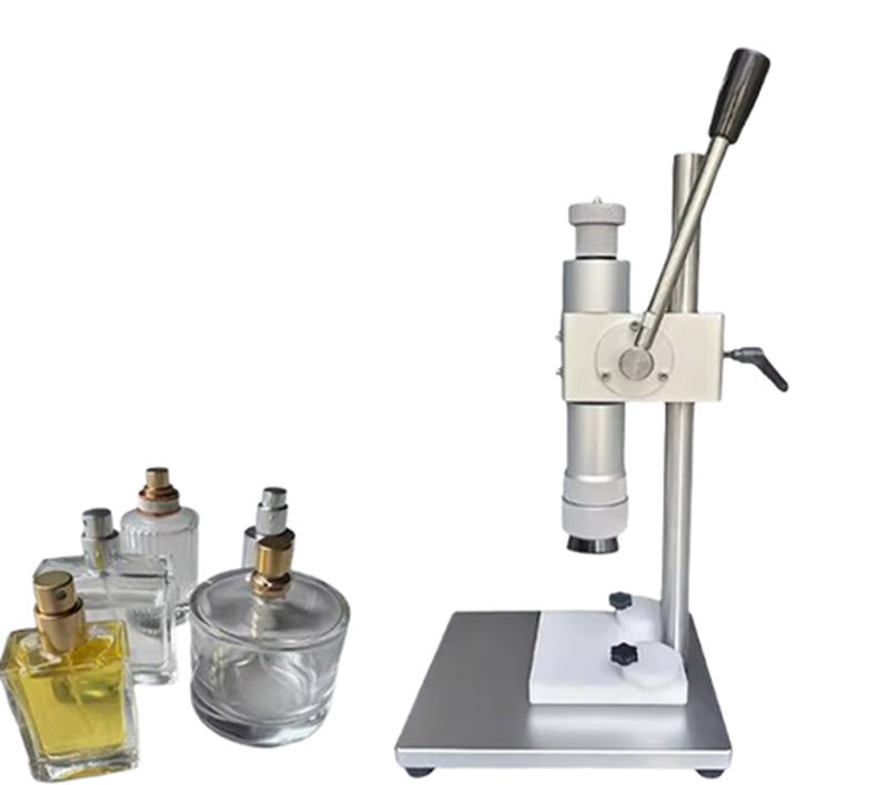 เครื่องปิดฝาขวดน้ำหอมแบบมือจับ รุ่นอลูมิเนียม สำหรับขวดเครื่องสำอาง ขนาดกะทัดรัด