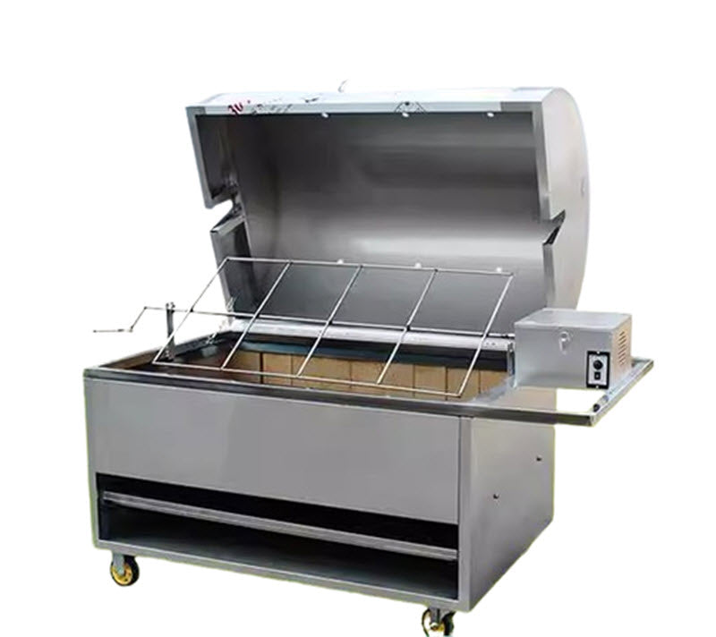 เตาอบย่างแกะอัตโนมัติ รุ่นไม่มีควัน ขนาดใหญ่ ใช้ถ่าน สำหรับย่างแกะ ขาแกะ ไก่ และกระต่าย