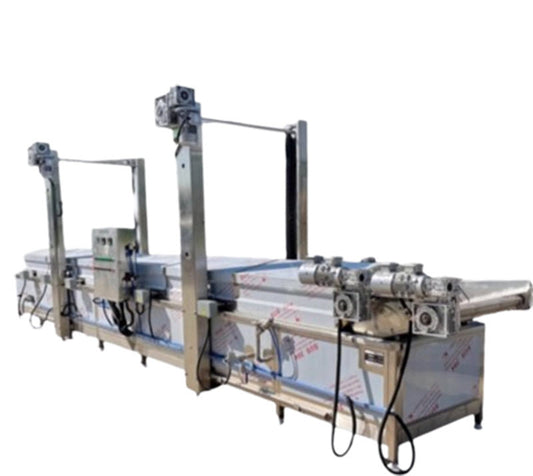 เครื่องลวกหน่อไม้บีบอัด รุ่นต่อเนื่อง สำหรับผักป่าและพืชสมุนไพร