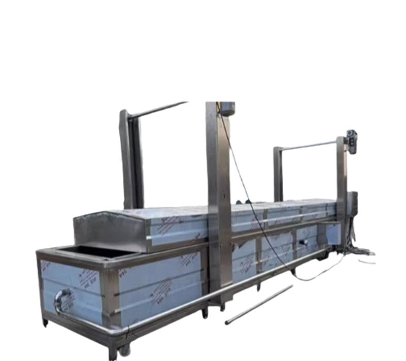 เครื่องลวกหน่อไม้แบบยกสูง รุ่นต่อเนื่อง สำหรับผักป่า – อุปกรณ์ผลิตและแปรรูปผัก