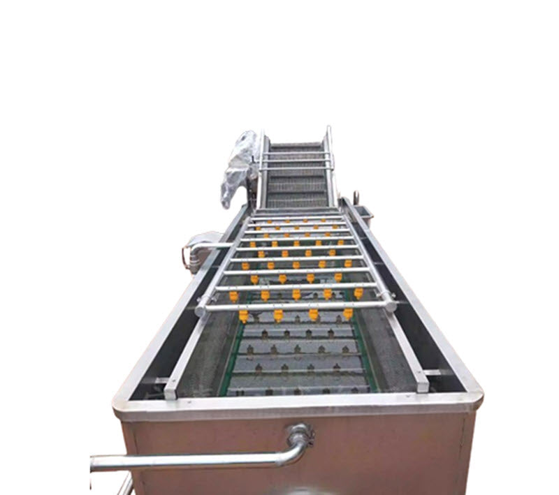 เครื่องล้างหน่อไม้บับเบิ้ล ขนาดอัตโนมัติ รุ่นทำความร้อนสำหรับผักป่า ลดสีและรักษาคุณภาพ