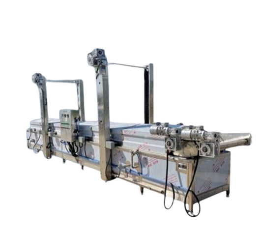 เครื่องทำให้สุกผักชนิดต่างๆ แบบต่อเนื่อง รุ่นใหม่ สำหรับทำผักสดและหน่อไม้