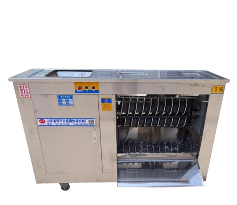 เครื่องทำขนมจีบอัตโนมัติ รุ่นสเตนเลส ขนาดเล็ก ระบบผลิตขนมจีบกลม 100-200 ชิ้น/ชม.