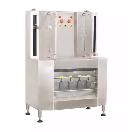 เครื่องปอกเปลือกสองหัว รุ่นพิเศษ สำหรับสับปะรด ฟักทอง และเผือก ขนาดกะทัดรัด ใช้งานง่าย