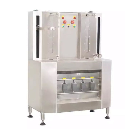 เครื่องปอกเปลือกผลไม้ 2 หัว สำหรับผลไม้ใหญ่ เช่น สับปะรด, ส้มโอ, แตงโม, ขนาดพกพา