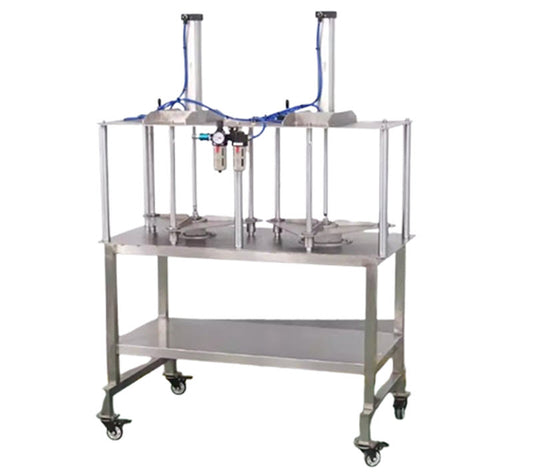 เครื่องจักรแปรรูปผลไม้และผัก รุ่นขจัดเปลือก ตัดแกน แยกกลีบ สำหรับสับปะรด ฟักทอง เผือก