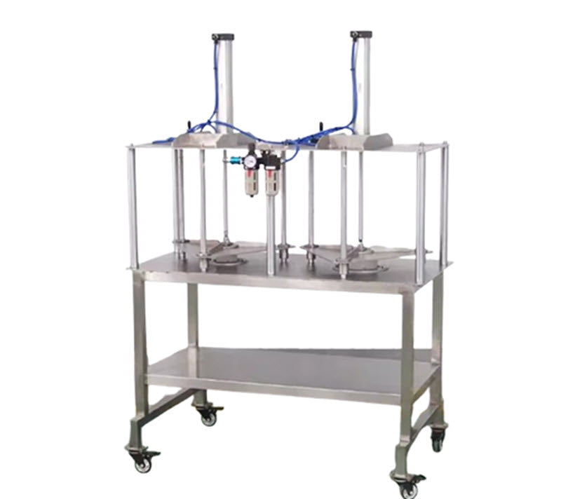 เครื่องจักรแปรรูปผลไม้และผัก รุ่นขูดเปลือก แยกแกน สับชิ้น สำหรับสับสับปะรด ฟักทอง และตะไคร้