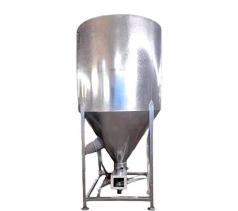 เครื่องบดและผสมอาหารสัตว์ 500 กก. รุ่นไฟฟ้า 1000W สำหรับเลี้ยงหมู อุปกรณ์เคลือบซิงค์