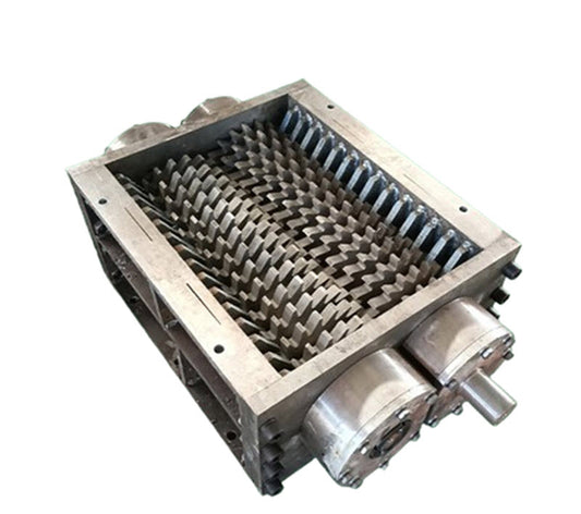 เครื่องทำลายเอกสารแบบสองแกน ขนาดเล็ก สำหรับพลาสติก อาหาร เศษเหล็ก ไม้ รุ่นพิเศษ