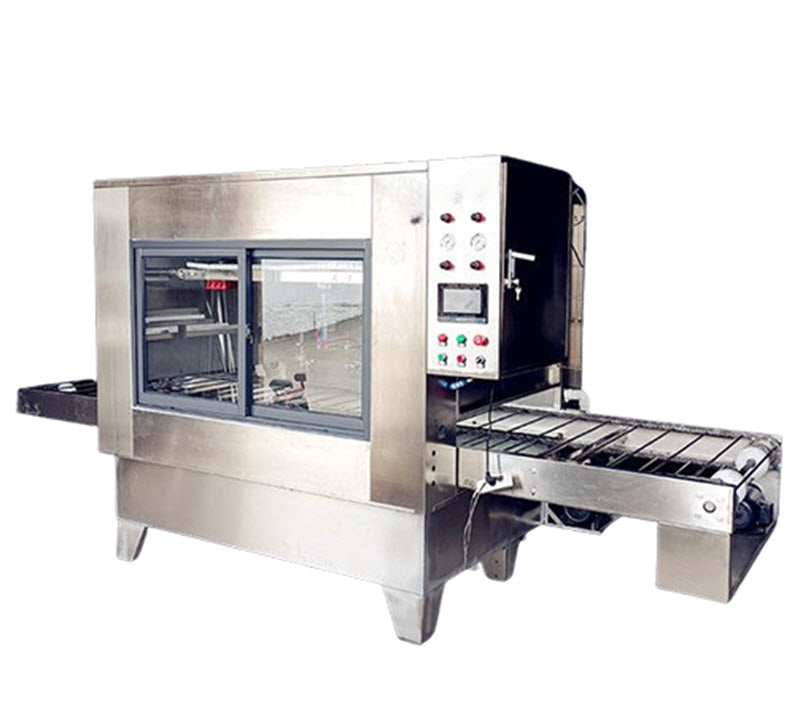 เครื่องพ่นสีอัตโนมัติ รุ่นสองแกน สำหรับพ่นสีพื้นผิวพลาสติกและโลหะ พร้อมระบบอบสี