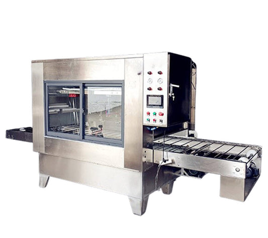 เครื่องพ่นสีอัตโนมัติ รุ่นสองแกน สำหรับพ่นสีพื้นผิวพลาสติกและโลหะ พร้อมระบบอบสี