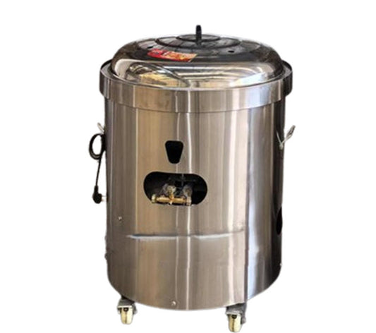 เครื่องคั่วเกาลัดไฟฟ้า รุ่น老彭 ขนาดเล็ก สแตนเลส สำหรับขายมือถือ คั่วเกาลัดและวอลนัท