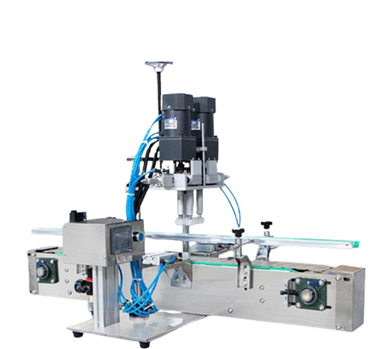 เครื่องปิดฝาขวดพลาสติกอัตโนมัติ รุ่น Desktop สำหรับขวดน้ำยาและขวดเครื่องดื่ม