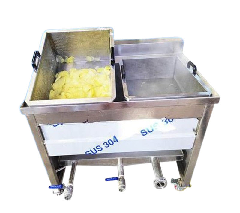 เครื่องทำมันฝรั่งทอดและมันฝรั่งกรอบ ขนาดเล็ก ผลิตชิ้นละ 2-5 กิโลกรัม/ชั่วโมง รุ่นอัตโนมัติ