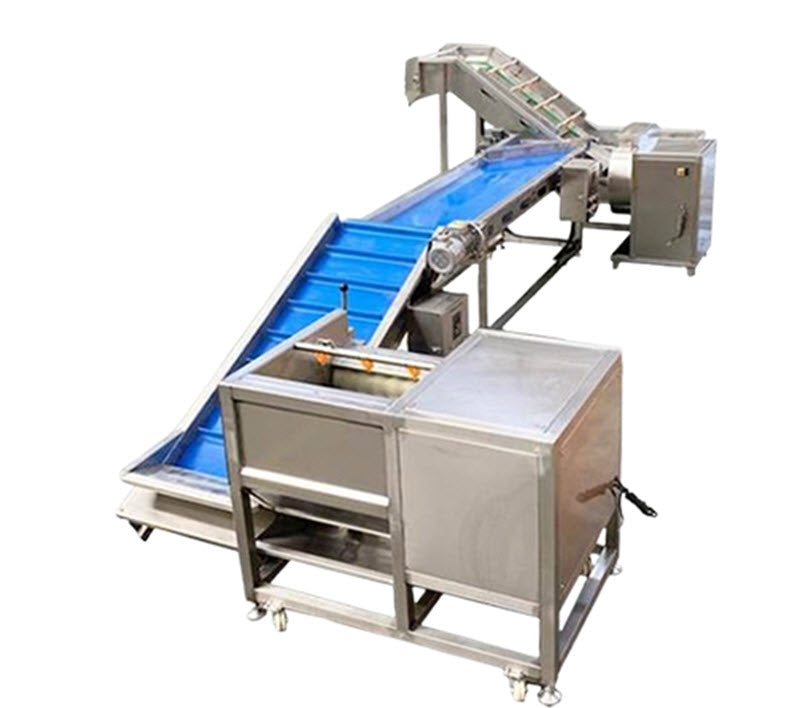 เครื่องจักรผลิตมันฝรั่งทอดและมันเทศทอดแบบครบชุด พร้อมเครื่องทอดกล้วย ขนาดมาตรฐาน