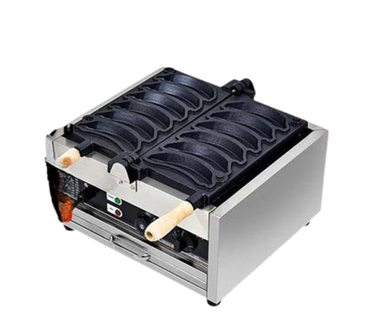 เครื่องทำขนมหวานไฟฟ้า วาฟเฟิลหน้ายิ้ม ขนาดพกพา ใช้งานง่าย สำหรับขายอาหาร