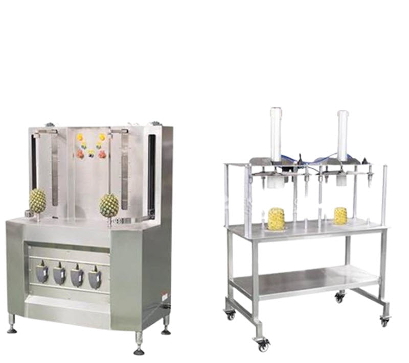 เครื่องแปรรูปผลไม้สองหัว รุ่นใหม่ สำหรับปอกเปลือก แกะเมล็ด บุก มันเทศ